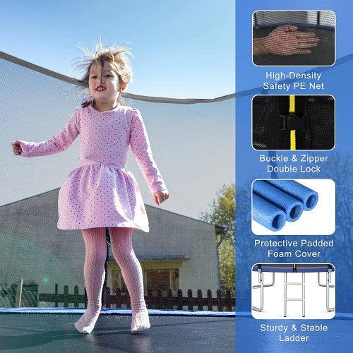 Toytexx Outdoor Trampoline ; Safety Enclosure Net ; 6FT/8FT/10FT/12FT/14FT/16FT - Toytexx Toytexx Outdoor Trampoline ; Safety Enclosure Net ; 6FT/8FT/10FT/12FT/14FT/16FT - Toytexx